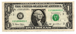 Billet USA  Washington D.C. Série 2003 - 1 Dollar  N° C 21688441 C - Bank-note Banknote - Billets De La Federal Reserve (1928-...)