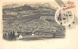 Gruss Aus Appenzell (AI) Litho - Verlag Künzli 1833 - Otros & Sin Clasificación