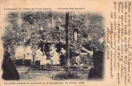 Belgique - BON-SECOURS Péruwelz (Hainaut) Pensionnat Des Dames De Saint-Charles - La Grotte Pendant La Bénédiction Le 16 - Péruwelz