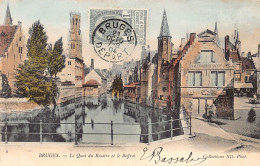 België - BRUGGE (W. Vl.) Le Quai Du Rosaire Et Le Beffroi - Uitg. Neurdein ND Phot. 4 Aquarellée - Brugge