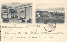 LAUSANNE (VD) Multivue - Salon De L'hôtel Continental - Vue Général - Ed. Bernhard Werthelmer  - Lausanne