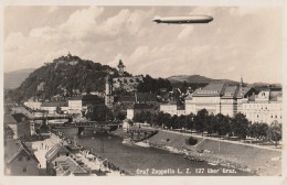 CARTOLINA 1933 GRAF ZEPPELIN AUSTRIA (YK1478 - Dirigeables