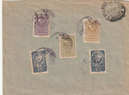 RACCOMANDATA AUSTRIA 1920 2X50+60+15+25 HELLER DIRETTA ITALIA TIMBRO WIEN (YK1283 - Cartas & Documentos