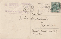CARTOLINA 1922 C.5 TARGHETTA CONGRESSO FILATELICO TRIESTE (YK1276 - Poststempel