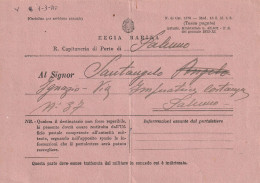 CARTOLINA FRANCHIGIA REGIA MARINA 1940 Piega Centrale (YK1282 - Franchise