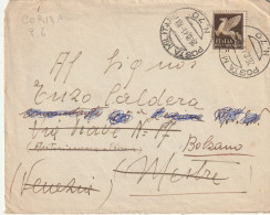 LETTERA 1941 C.50 PA PM 70 TIMBRO BOLZANO VENEZIA MESTRE (YK1271 - Poststempel