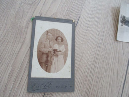 P6 Photo Originale CDV Cabinet Esclafit Pezens Couple De Violonistes Violon Musique - Personnes Anonymes