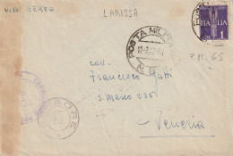LETTERA 1943 L.1 PA TIMBRO PM65 VENZIA (YK1269 - Marcofilie