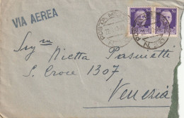 LETTERA 1943 2X50 TIMBRO PM 210 V AUTOGRUPPO DI MANOVRA VENEZIA (YK1257 - Poststempel