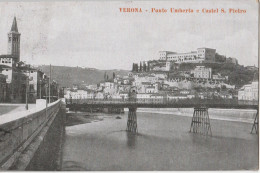 CARTOLINA VERONA PONTE UMBERTO 1918 (YK1237 - Verona