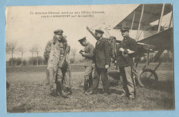 0772  CPA   Un Aéroplane Allemand, Monté Par Deux Officiers Allemands Atterrit à ARRACOURT (arrt De Lunéville) - Autres & Non Classés