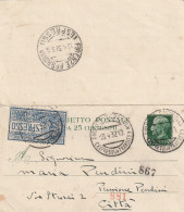 INTERO BIGLIETO POSTALE 1932 C.25 +1,25 ESPR TIMBRO FIRENZE (YK1176 - Stamped Stationery