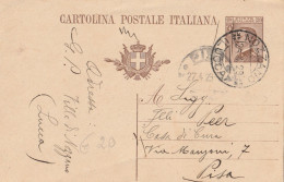 INTERO POSTALE 1929 C.30 TIMBRO NOZZANO LUCCA PISA (YK1174 - Postwaardestukken