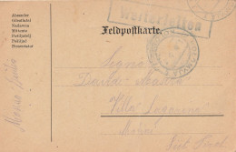 FRANCHIGIA 1915 FELDPOST AUSTRIA PRIGIONIERO PIEGA CENTRALE (YK1140 - Cartas & Documentos