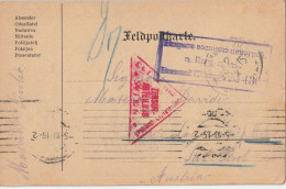 FRANCHIGIA 1915 FELDPOST AUSTRIA PRIGIONIERO (YK1139 - Storia Postale