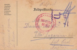 FRANCHIGIA 1915 FELDPOST AUSTRIA PRIGIONIERO (YK1138 - Lettres & Documents