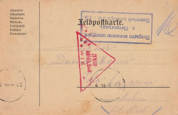 FRANCHIGIA AUSTRIA 1917 FELDPOST PRIGIONIERO (YK1122 - Lettres & Documents