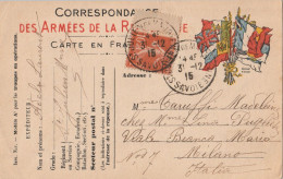 FRANCHIGIA FRANCIA 1915 +10 TIMBRO SAVOIE (YK1105 - Franchise