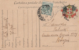 FRANCHIGIA 1917 +5 C .TIMBRO PM (YK1093 - Portofreiheit