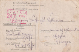 CARTOLINA PRIGIONIERI DI GUERRA GERMANIA 1943-PIEGATA (YK1064 - Lettres & Documents