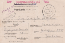 CARTOLINA PRIGIONIERI DI GUERRA GERMANIA 1944 (YK1057 - Brieven En Documenten