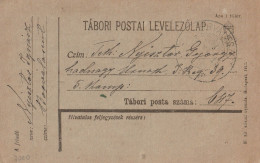 CARTOLINA UNGHERIA 1915 TABORI POSTAI (YK1048 - Hongarije