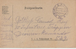 CARTOLINA FELDPOST AUSTRIA 1918 (YK1051 - Cartas & Documentos