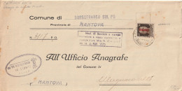 LETTERA 1944 RSI C.30 SS TIMBRO BORGO FRANCO SUL PO MANTOVA (YK1010 - Poststempel