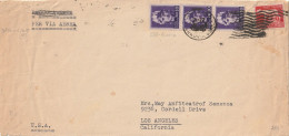 POSTA AEREA 1946 LUOGOTENENZA DIRETTA USA 3X10 L +5  (YK1007 - Poststempel
