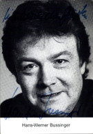 CPA Schauspieler Hans-Werner Bussinger, Portrait, Autogramm - Actors