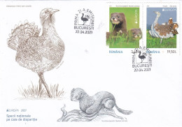 A24875 - National Endangered Species Postal Cover Romania 2021 - Autres & Non Classés