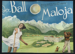 Dépliant Touristique - Maloja - Der Ball / Tennis - Golf - Voir Scans - Dépliants Touristiques