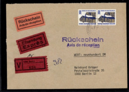 Michel Nr. 835 (2) Auf Wert-Eilboten-Rückschein-Brief - Andere & Zonder Classificatie