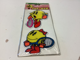 PAC MAN  TENNIS 1968) - Nice Rare Set Vintage Larger Stickers * Autocollants Aufkleber Adesivi Pegatinas - Stickers