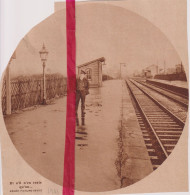 La Gare Vide, Leeg Station - Orig. Knipsel Coupure Tijdschrift Magazine - 1931 - Unclassified