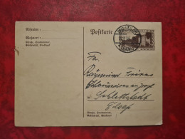 Lettre 1933 DUDWEILER SCHUHAUS PETER WOLL POUR ETS REIMUND SELESTAT  CARTE ENTIER SAARGEBIET SAAR - Lettres & Documents