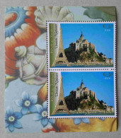 N-U-C Vi06-02 : Nations Unies Vienne  - Mont Saint-Michel Et La Tour Eiffel Avec Bdf Illustré - Unused Stamps