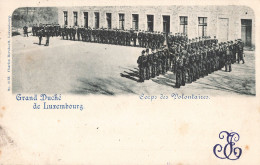 Luxembourg Corps Des Volontaires CPA Timbre Grand Duché Cachet 1898 - Luxemburg - Stadt