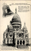 CPA Paris XVIII. Montmartre, Basilika Sacré-Coeur - Autres & Non Classés