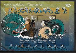 Féroé 2004 Bloc N°16 (n°481/482) Oblitérés Norden Mythologie - Färöer Inseln