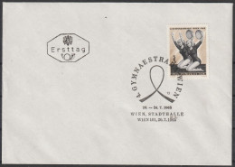 Österreich: 1965, FDC Blankobrief In EF, Mi. Nr. 1191, Gymnaestrada, Wien, 3 S. Turnerinnen Mit Tamburin,  ESoStpl. WIEN - Gymnastics