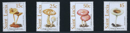 Ste Lucie ** N° 924C à 924F - Champignons (3 - P.33) - Mushrooms