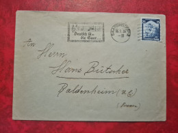 Lettre 1935 FRAGEMENT SAARBRUCKEN FLAMME DEUTSCH IST DIE SAAR - Lettres & Documents