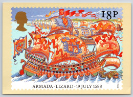 The Armada 1588: Lizard PHQ Postcard, Unposted 1988 - Cartes PHQ