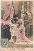 CPA Carte Postale France Fantaisie Une Maman Et Sa Fille :Parlez Moi Le Long Du Chemin Et .... VM81532 - Scene & Paesaggi