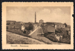 Cartolina Ficarolo, Ortszentrum Mit Kirche  - Andere & Zonder Classificatie