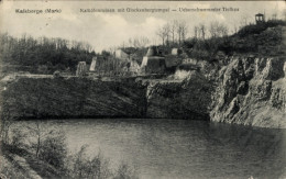 CPA Kalkberge Rüdersdorf In Der Mark, Kalköfenruinen, Glockenbergtempel, überschwemmter Tiefbau - Autres & Non Classés