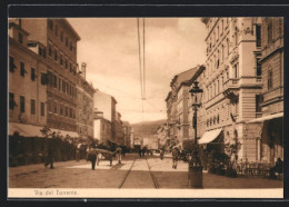 Cartolina Triest, Via Del Torrente  - Trieste