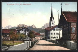 Cartolina Welsberg /Pustertal, Strassenpartie Mit Kirchrturm  - Altri & Non Classificati