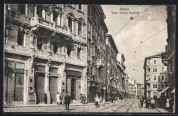 Cartolina Trieste, Corso Vittorio Emanuele  - Trieste